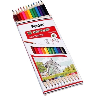 Foska Моливи Hexagonal, 12 цвята (1015120769)