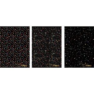 STREET Тетрадка с телчета А4, 60л, широки редове, БГ, Black&Gold (27137-А-BLACK/GOLD)
