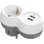 Anco заземен разпределител 2 с usb конектор 321261 (321261)