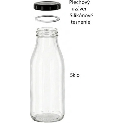 HOME Sklenená fľaša JUICE 750ml
