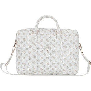 Guess Bag 4G Peony Front Pocket Zipper Triangle Logo 16" white GUCB16PGPOSGNH