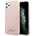 GUESS Hard Silicone Case - силиконов (TPU) калъф за iPhone 11 Pro Max (розов)