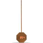 Gingko Design GINGKO Смарт лампа с часовник и будилник Octagon One Plus - черешово дърво (Gingko-G012CH) Будилник