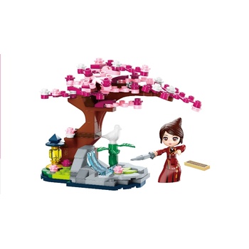 Qman Конструктор, Qman, Мулан, Героинята на древен Китай, Тренировка с мечове, 138 части (Q33011-2)