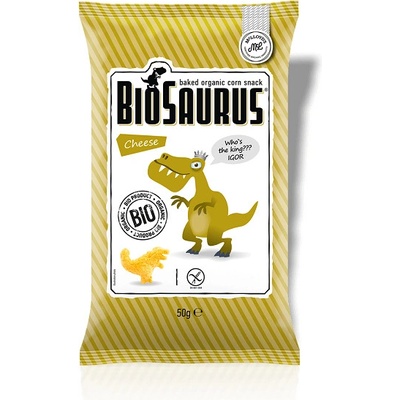 Biosaurus Kukuričné chrumky so syrom BIO 50 g