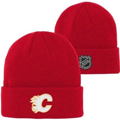 Outerstuff Dětská zimní čepice Calgary Flames NHL Cuffed Knit