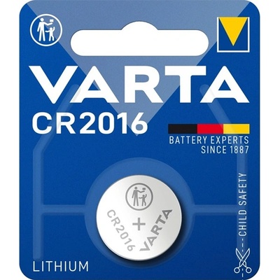 VARTA 6016112401 CR2016 литиева клетка с бутон 1бр/блистер (6016101401 / 6016112401)