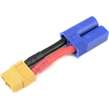 GForce Konverzní kabel EC5 samice XT-60 samec 12AWG GF-1301-117