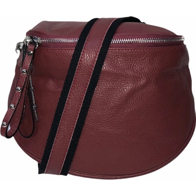Vera Pelle kožená crossbody 04-208 vínová