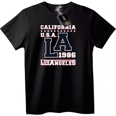 NOONEBRAND Тениска California LA 1986 - 2XL, Black