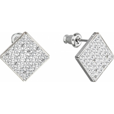 Pavona bižuterie s Preciosa krystaly kosočtverec bílá 51077.1 crystal