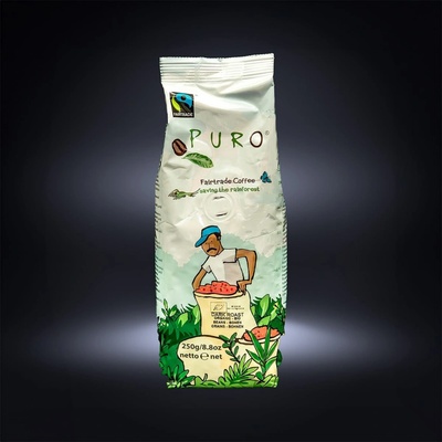 Puro Fairtrade Bio Dark Roast 100% Arabica zrnková 250 g