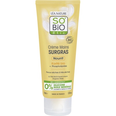 SO’BiO étic krém na ruce Ultra výživný s karité 75 ml