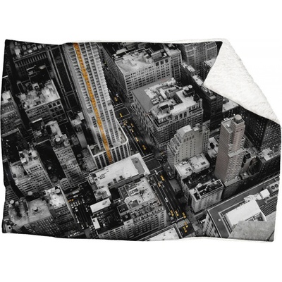 Impar fleece deka Pohled do ulice Podšití beránkem ANO 150x120