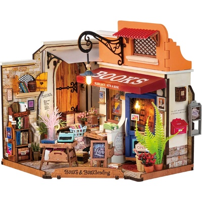 RoboTime Miniatura domečku Knihkupectví na rohu