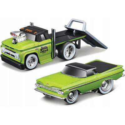 Maisto Transports 1966 Chevrolet C60 Flatbed Chevrolet El Camino 1:64