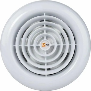 MMotors MM кръгъл бял вентилатор за баня с изпускателна система 19W (1900)