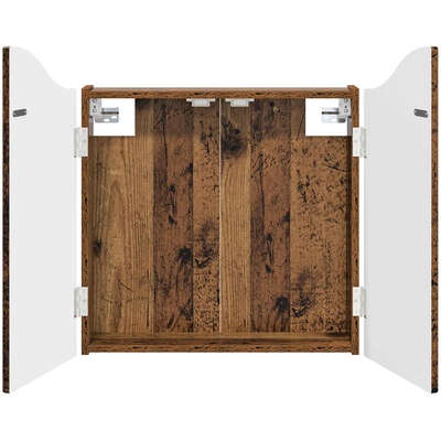 vidaXL Кабинет за дартборд Старо дърво 56 x 12 x 63 см (8006658)