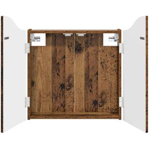 vidaXL Кабинет за дартборд Старо дърво 56 x 12 x 63 см (8006658)