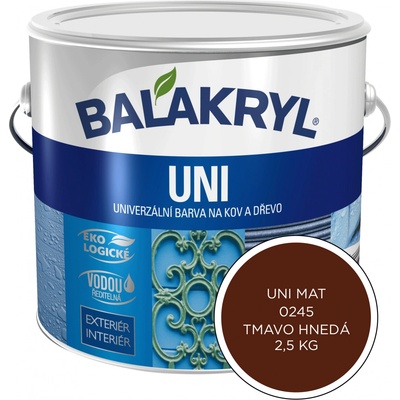 BALAKRYL UNI MAT 2,5kg 0245 tmavohnedý