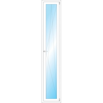 OKNA HNED Plastové okno 45x241 cm bílé otevíravé a sklopné pravé