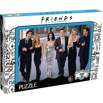 Winning Moves Пъзел Winning Moves - Приятели, Приемът, 1000 части (WM01041)