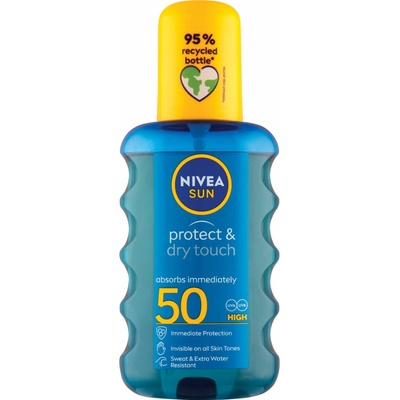 Nivea Sun Protect & Dry Touch neviditeľný spray na opaľovanie SPF50 200 ml