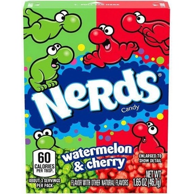 Nerds bonbonky s příchutí vodního melounu a třešně 46,7 g