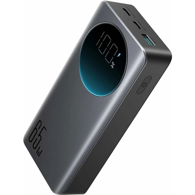 JOYROOM Digital Display Power Bank 65W 20000 mAh - външна батерия с 2xUSB-C и 1xUSB-A изходи и технология за бързо зареждане (черен)