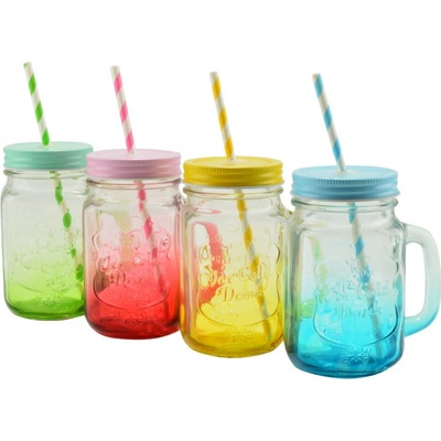 Perfect Home Pohár s uzáverom a slamkou 450 ml
