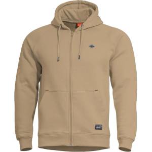 PENTAGON суитшърт с цип Phaeton, Tan Brown (K09021-ZIP-82)