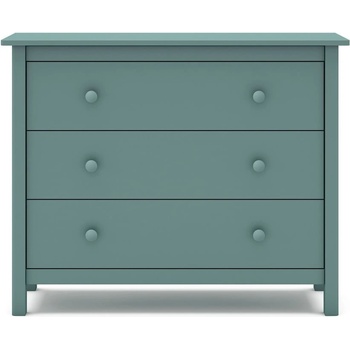 Marckeric Нисък детски скрин от борова дървесина в цвят бензин 100x80 cm Max - Marckeric (16108)