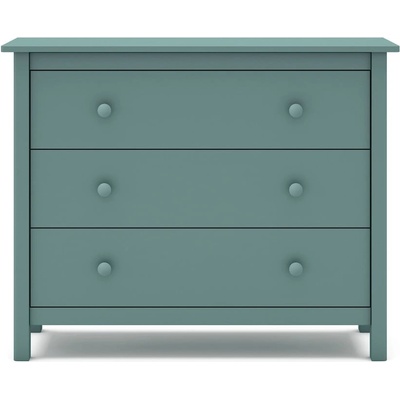 Marckeric Нисък детски скрин от борова дървесина в цвят бензин 100x80 cm Max - Marckeric (16108)