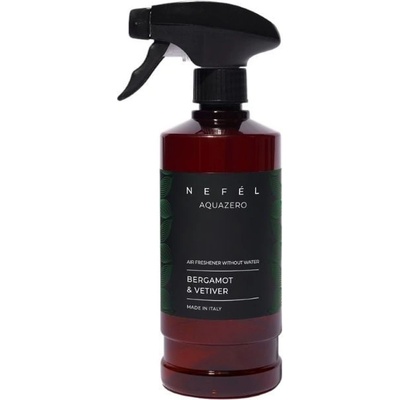 NEFÉL Aquazero osviežovač vzduchu bez vody Bergamot & Vetiver 480 ml