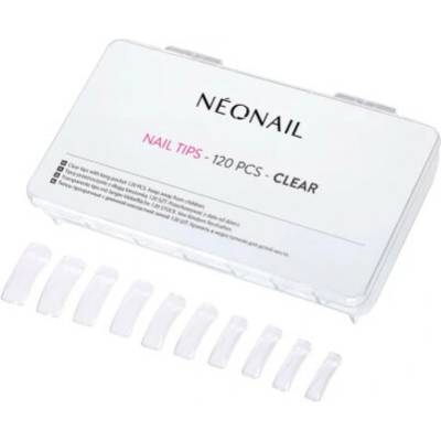 NEONAIL Tipy priehľadné 120 ks s dlhou zarážkou