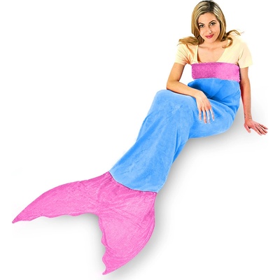 Snuggie Deka ve tvaru mořské panny MERMAID modrá