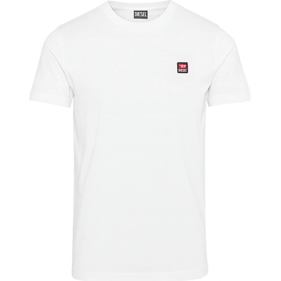 Diesel D Logo White tričko bílá