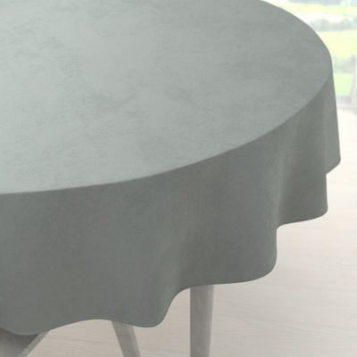 Biante Zamatový okrúhly obrus Velvet Premium SVP-046 Svetlo sivý Ø 110 cm