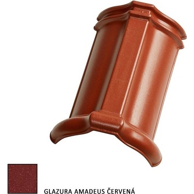 Tondach Hřebenáč drážkový Glazura Amadeus červená Hranice