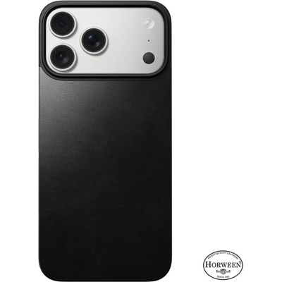 Nomad Magnetic Leather Back, черен (Horween), Magsafe - iPhone 17 Pro Max (NM014391858)
