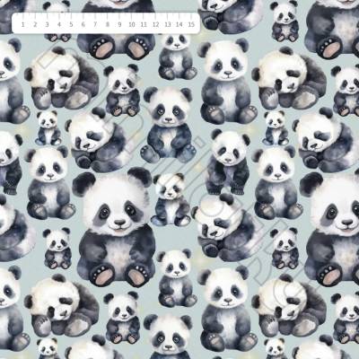 Panda na šedé úplet by MIMI [supreme]