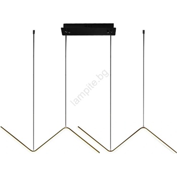 MILAGRO LED Пендел VERTE 2xLED/11W/230V черен (MI2570)