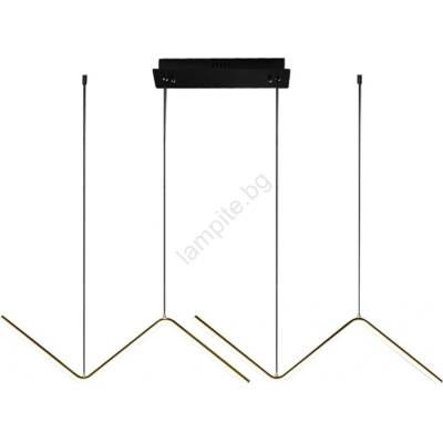 MILAGRO LED Пендел VERTE 2xLED/11W/230V черен (MI2570)