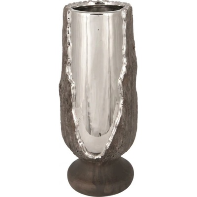 Eurolamp Svietnik 25x11 cm strieborný/hnedý 752-25045