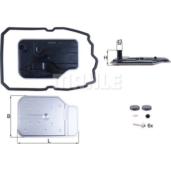 Hydraulický filter automatickej prevodovky MAHLE ORIGINAL HX 230 KIT (HX230KIT)