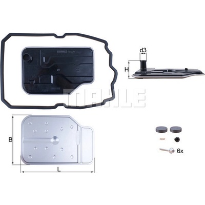 Hydraulický filter automatickej prevodovky MAHLE ORIGINAL HX 230 KIT (HX230KIT)