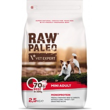 Vet Expert Raw Paleo Adult Dog Mini Beef 2,5 kg