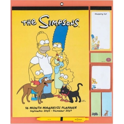 Magnetický plánovač The Simpsons 2026/27 30x35cm