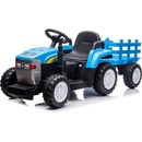 Mamido elektrický traktor New Holland s prívesom modrý