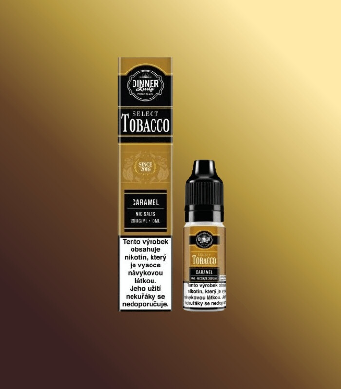 dinner lady caramel tobacco Dinner Lady Bar Salts TOBACCO Caramel Tobacco 10 ml 20 mg od 199 Kč